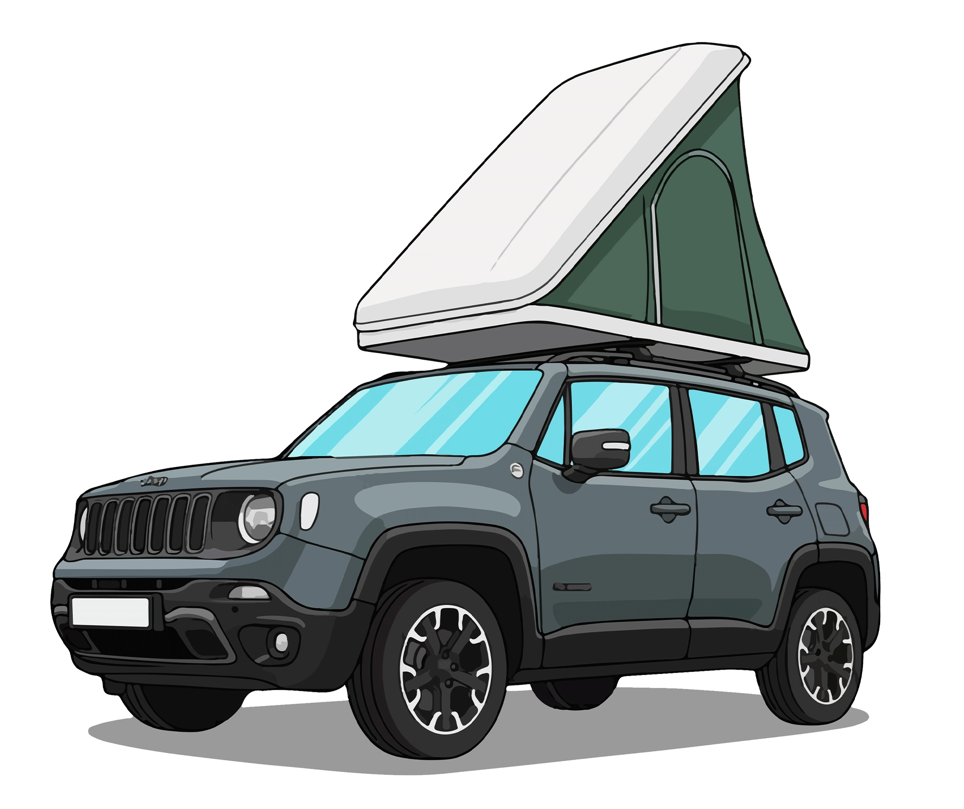 Jeep Renegade 4xe Roof Tent Explorer
