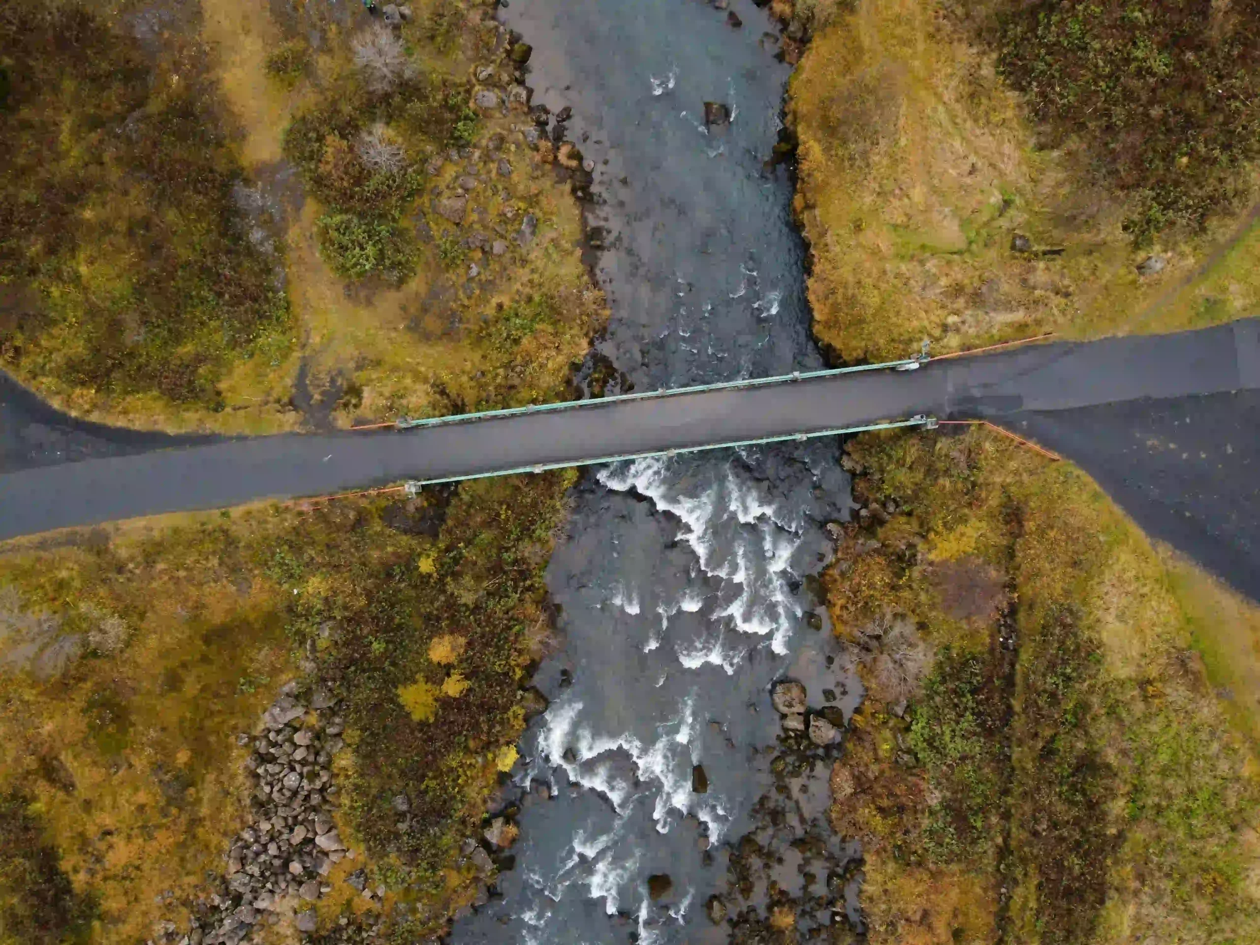 One lane bridge in Iceland highlighting campervan safety and right of way rules