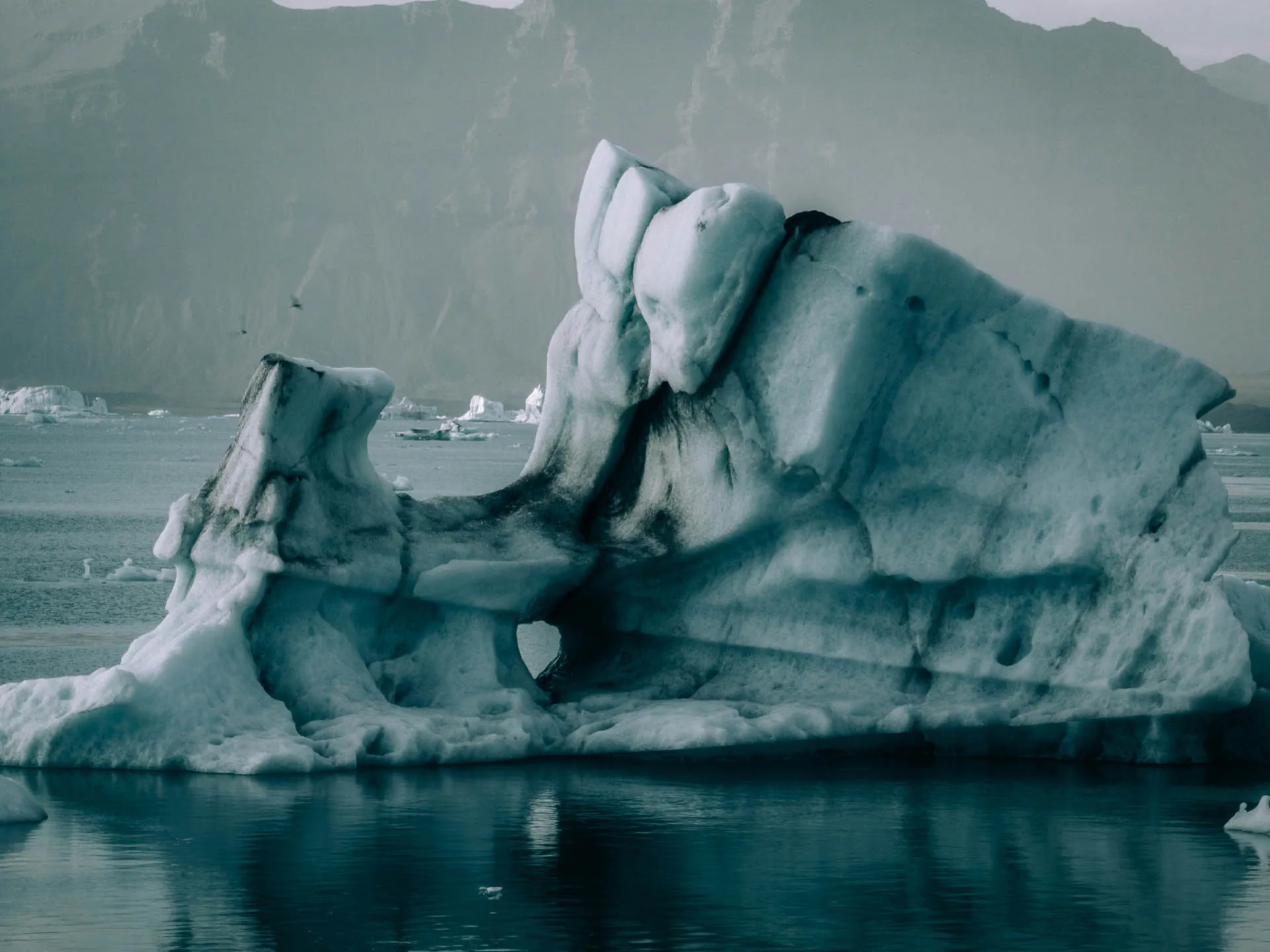 Iceland campervan winter guide showing glaciers